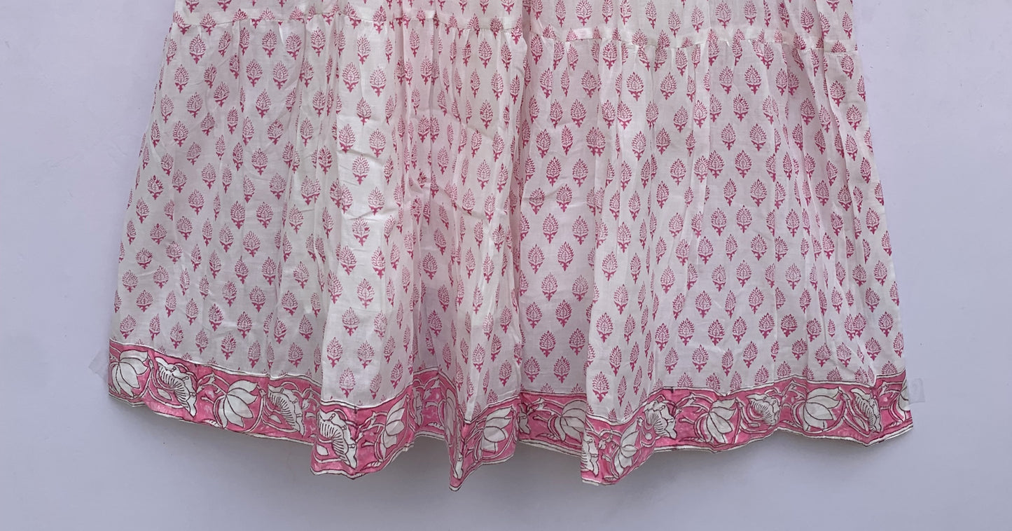 pink floral pattern printed women's maxi dress