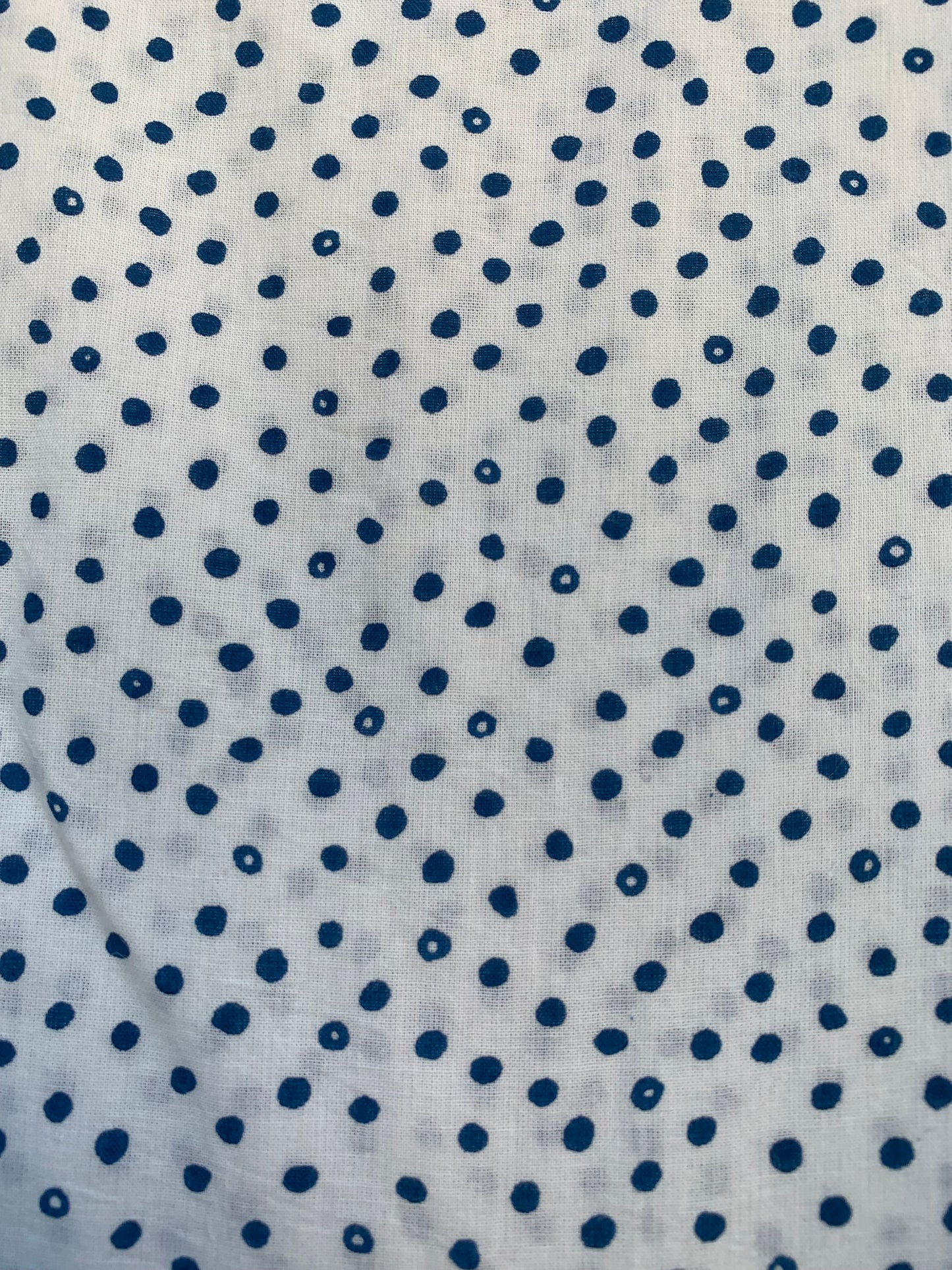 white and blue dotted maxi dress with belt
