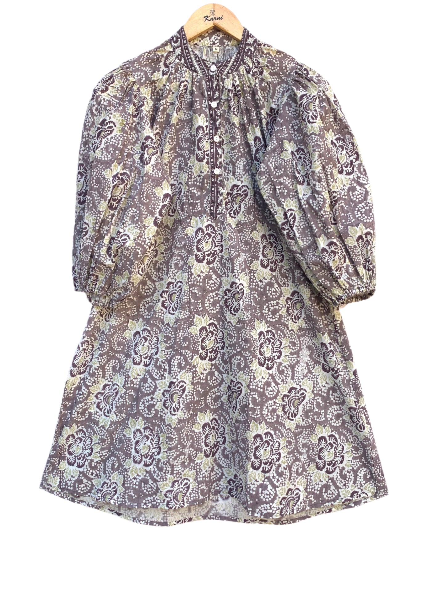 grey floral mini womens dress