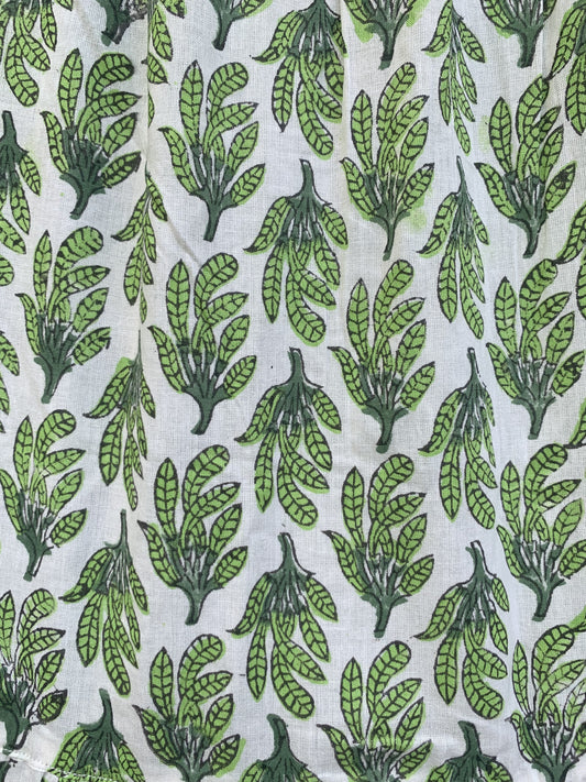 cotton summer green and white womens mini dress with tassels