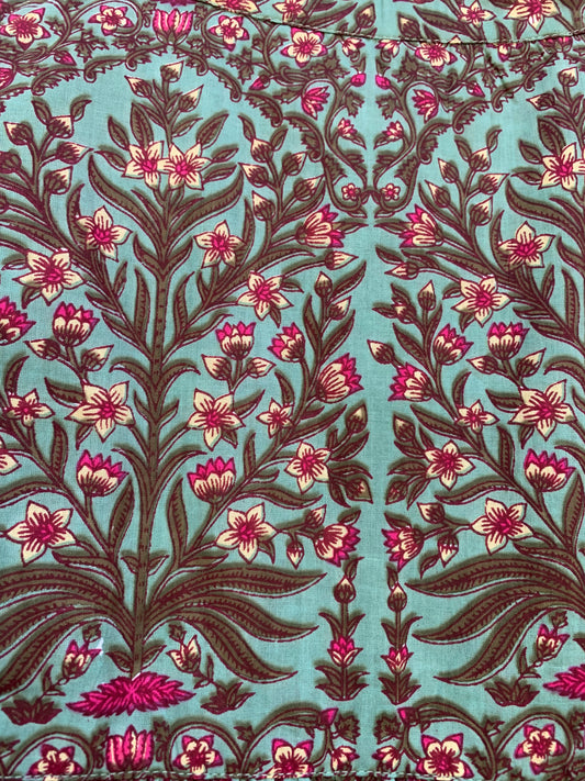 sun green-red floral printed women's maxi dress