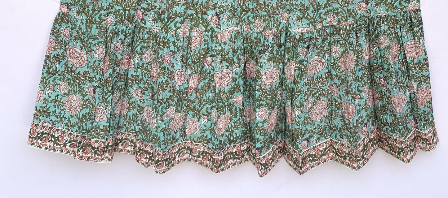 green-pink floral beach wear women's maxi dress