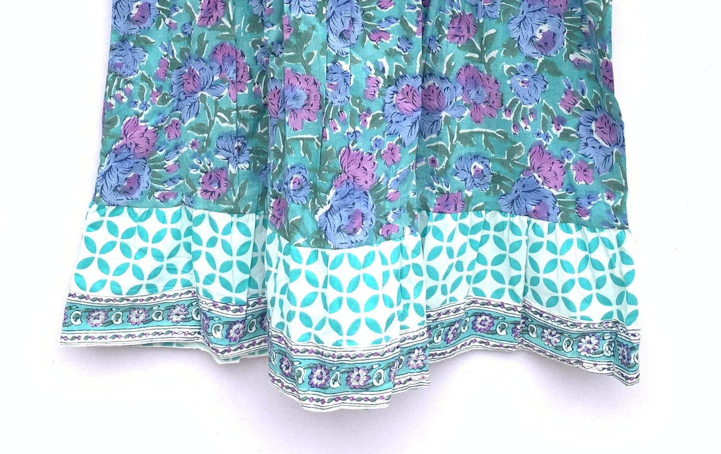 beautiful blue womens cotton floral mini dress