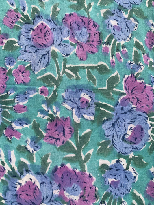 beautiful blue womens cotton floral mini dress