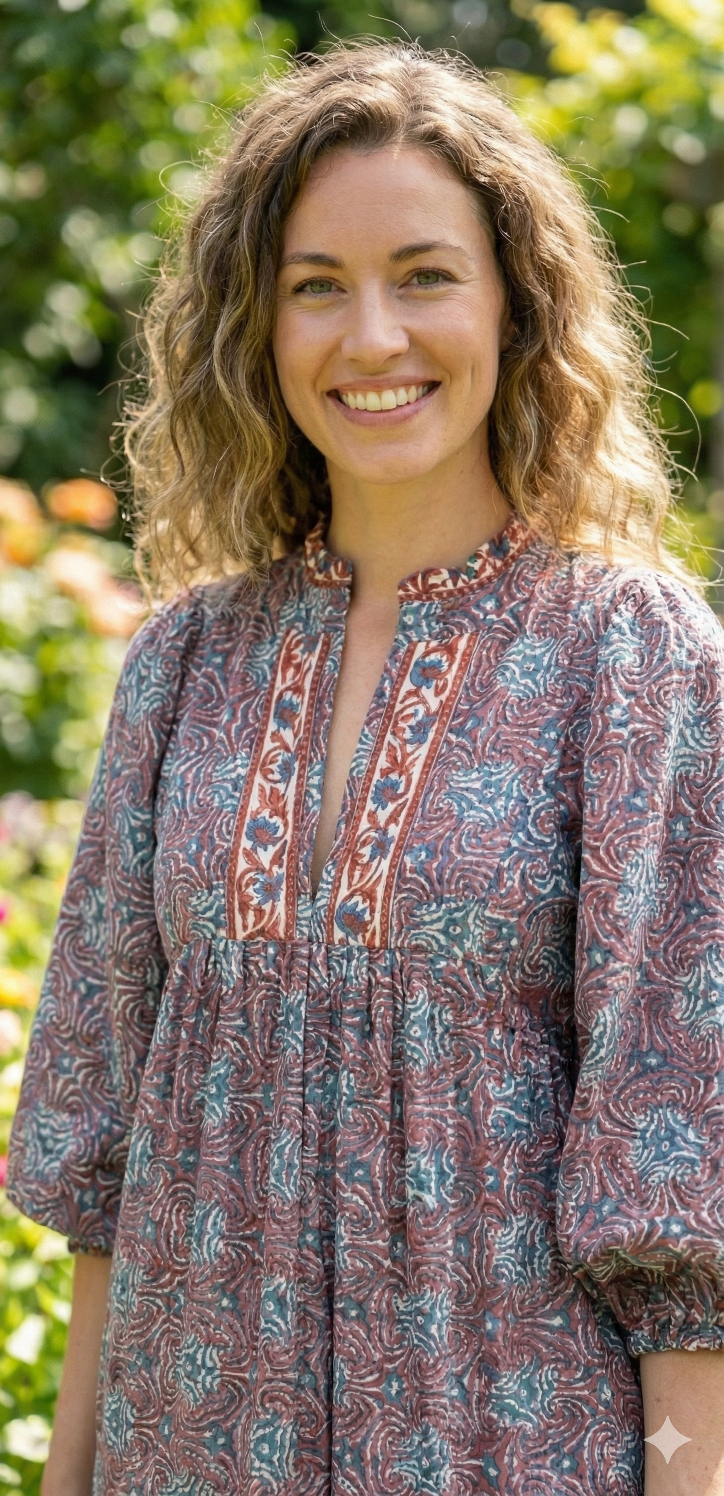 Grey blue Floral Hand Block Printed Cotton Maxi Dress – Indian Boho Tiered Long Dress