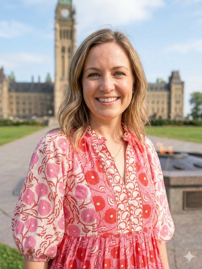 Pink & Red Floral Hand Block Print Cotton Maxi Dress – Indian Boho Tiered Dress