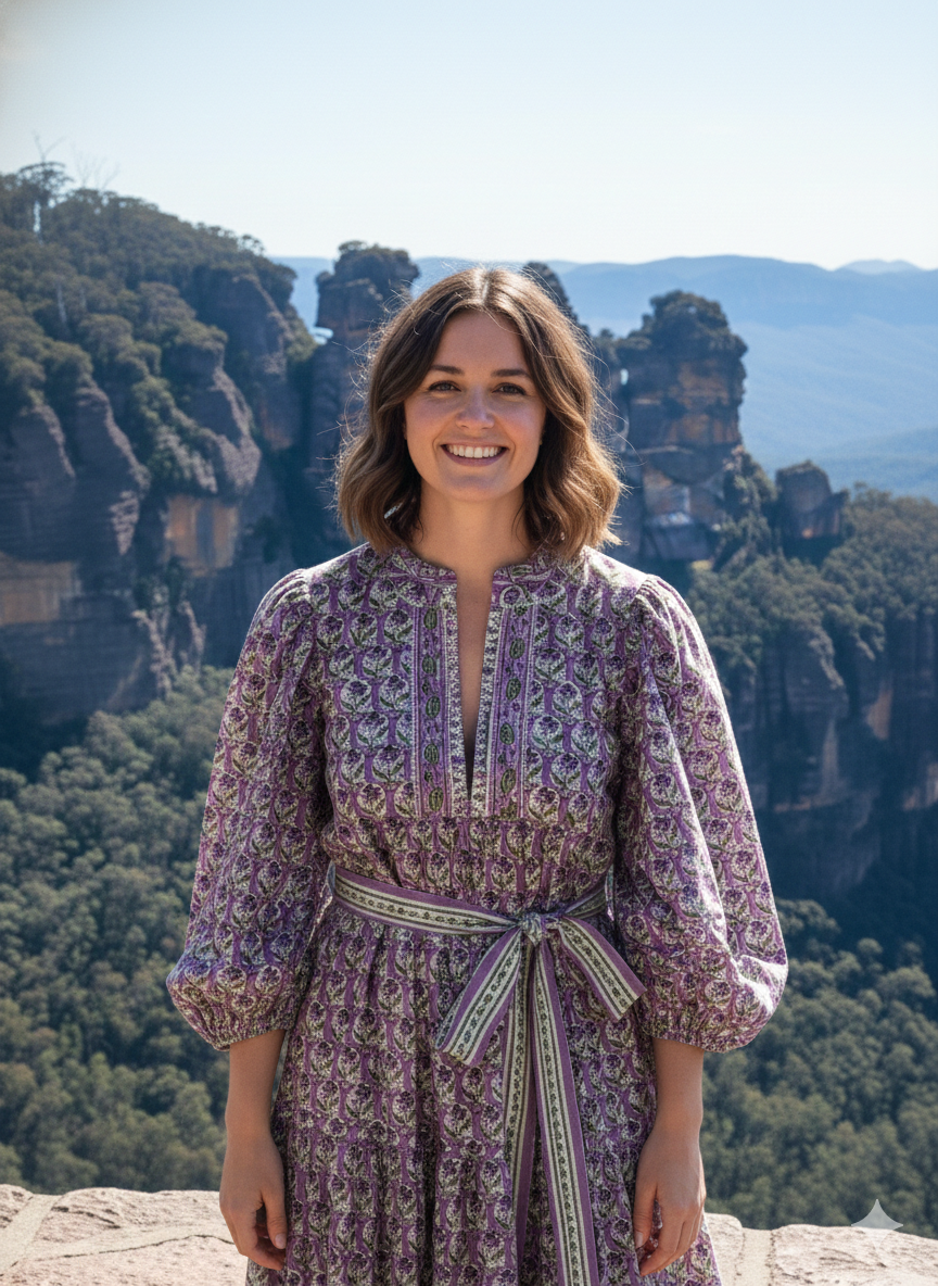 Lavender Green Floral Hand Block Printed Cotton Maxi Dress – Boho Tiered Indian Long Dress