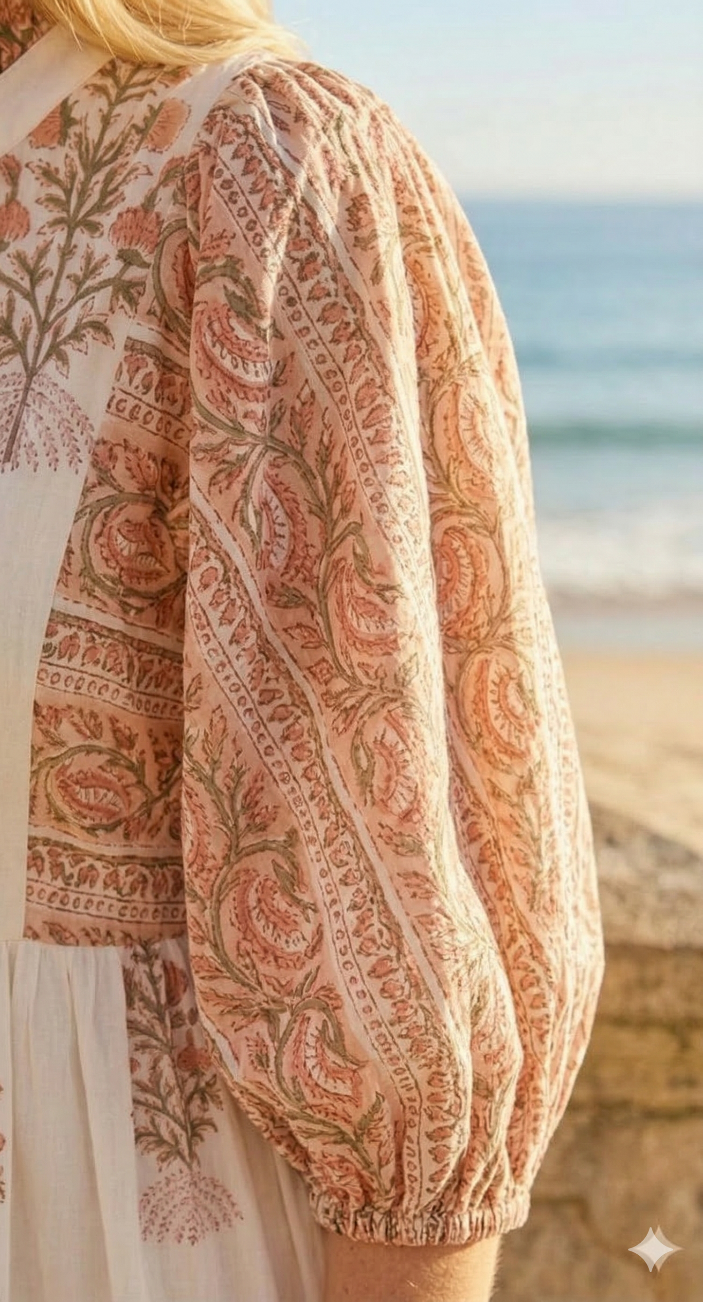 Rose Red Floral Hand Block Print Cotton Maxi Dress – Indian Boho Tiered Style