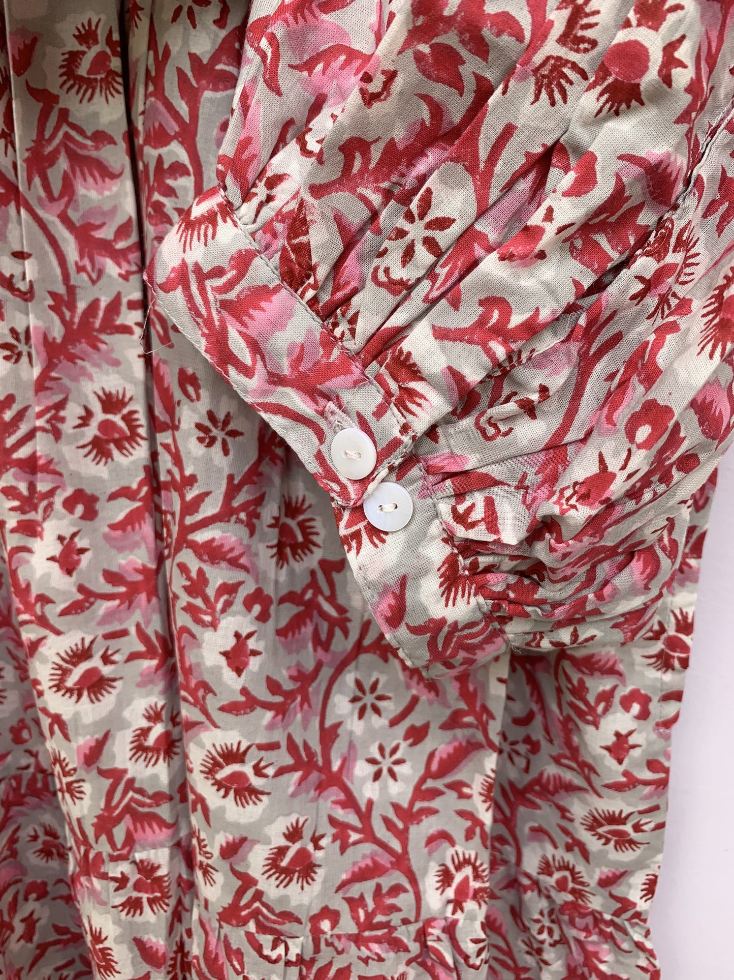 red floral pattern printed women's long maxi dress