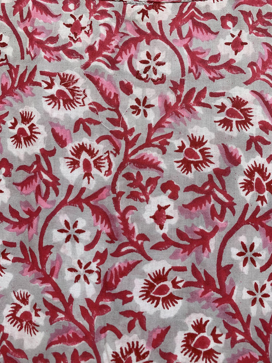 red floral pattern printed women's long maxi dress