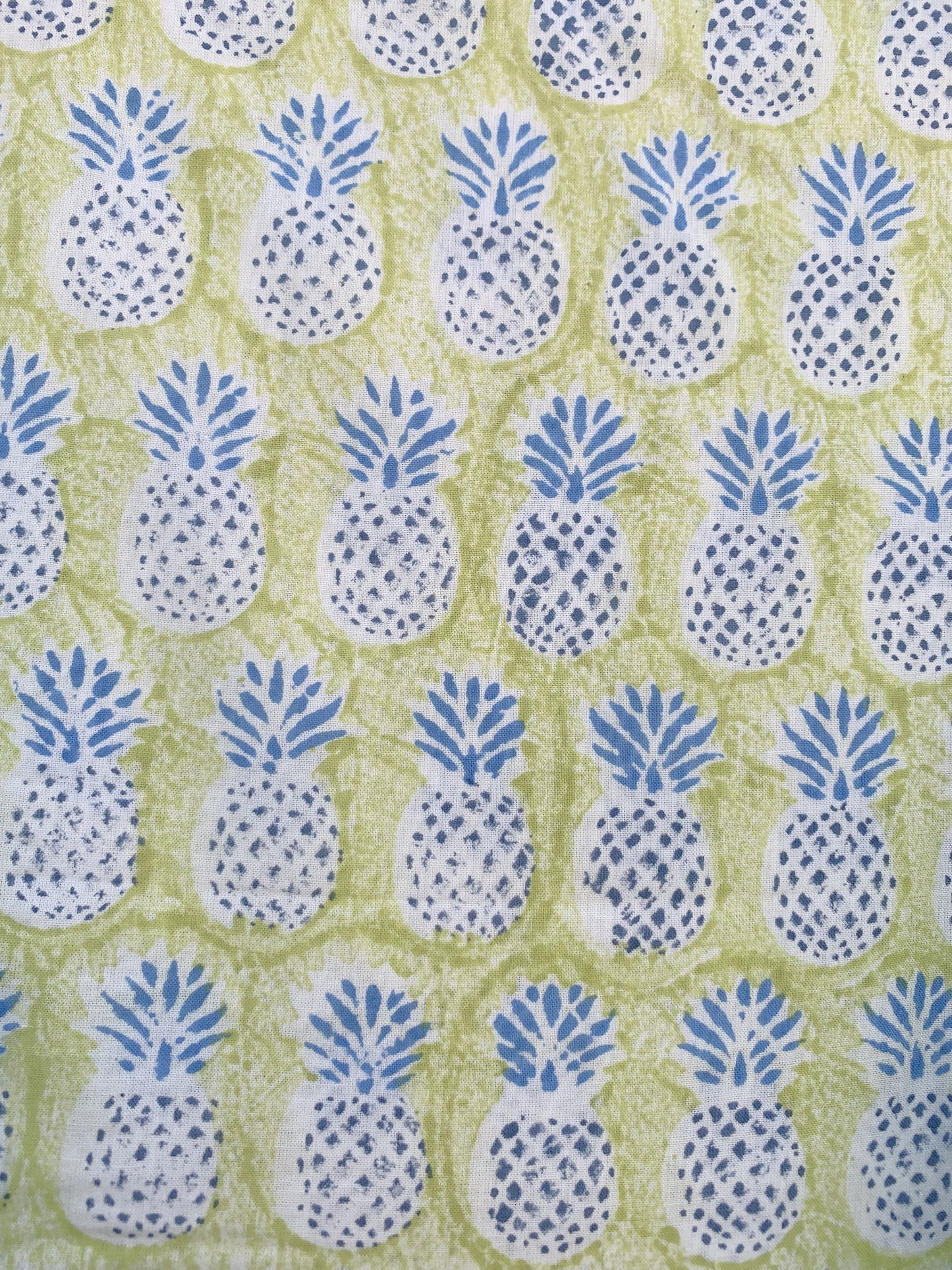 formal green-blue pineapple printed women's maxi dress