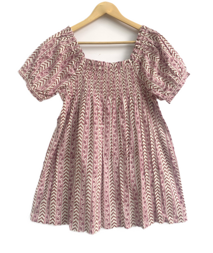 Pink Cotton Lounge Set for Women, Hand Block Print Co-Ord Set