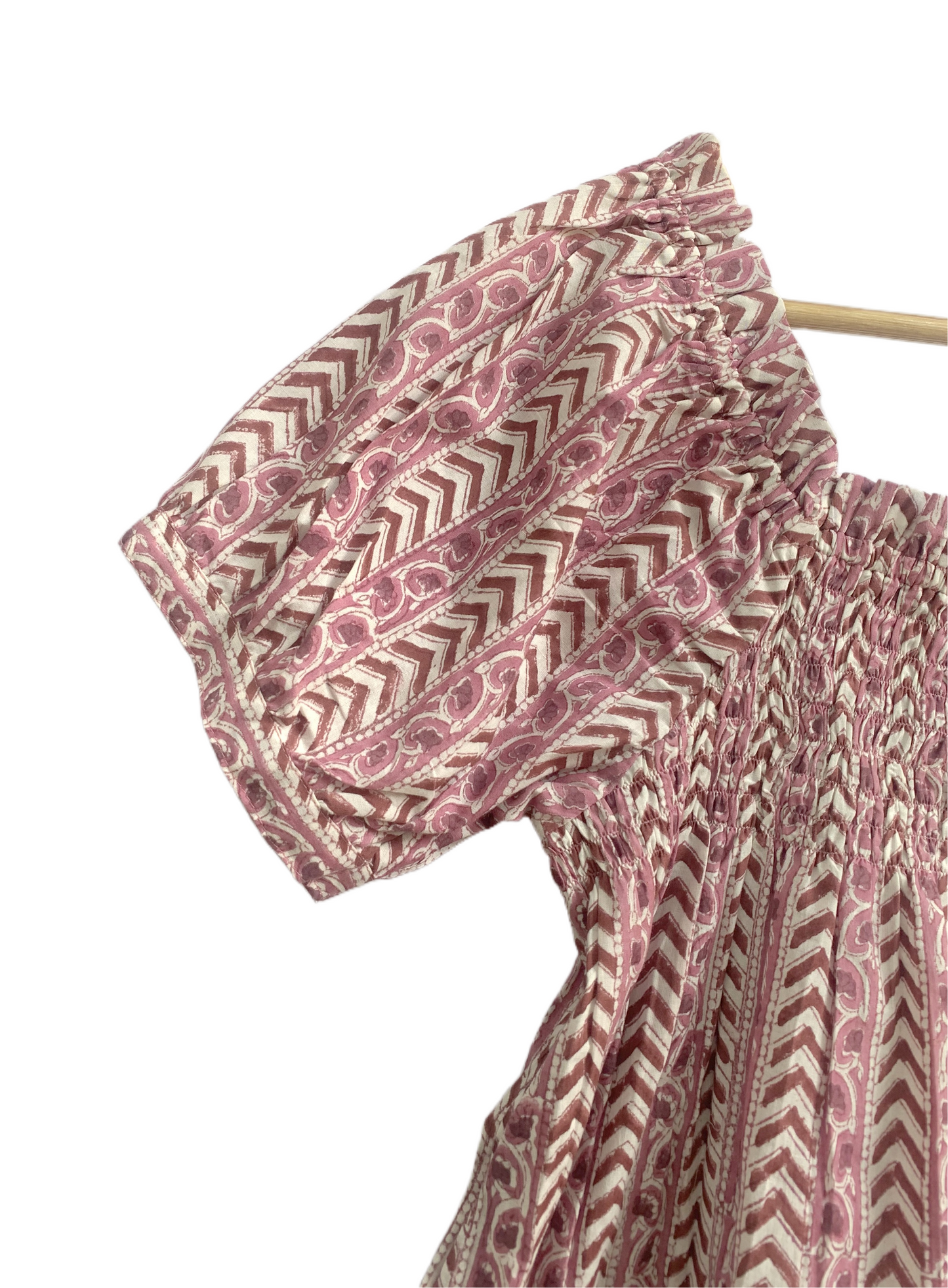 Pink Cotton Lounge Set for Women, Hand Block Print Co-Ord Set