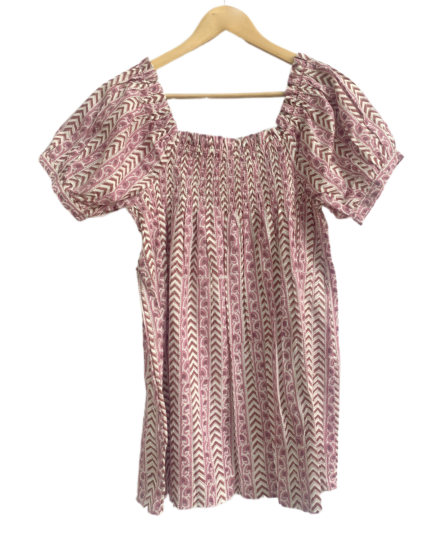 Pink Cotton Lounge Set for Women, Hand Block Print Co-Ord Set