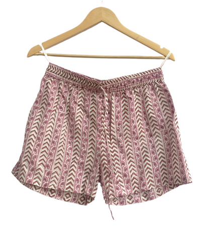 Pink Cotton Lounge Set for Women, Hand Block Print Co-Ord Set