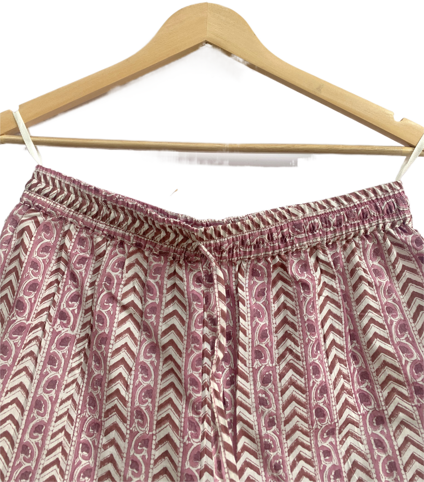 Pink Cotton Lounge Set for Women, Hand Block Print Co-Ord Set