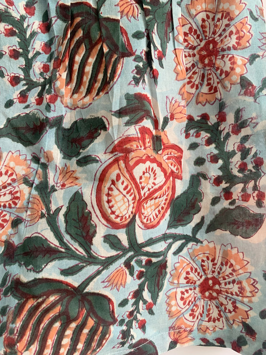 Heirloom Floral Lounge Set - Cottagecore Smocked Top and Matching Shorts