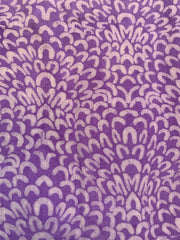 stylish purple floral bagru block printed caftan maxi dress