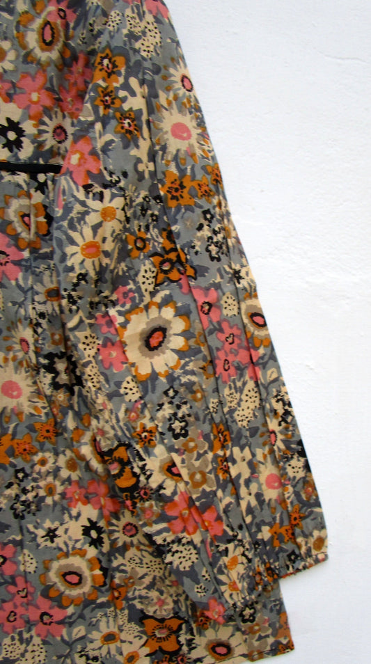 multicolour screen printed womens blouse