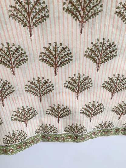 Tree Motif Hand Block Print Cotton Kurta – Women’s Ethnic Tunic